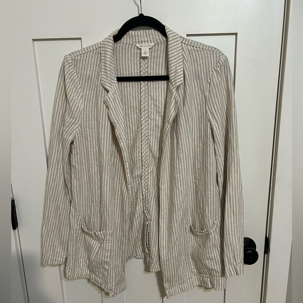 Stripe Open Front Linen Blend Blazer
Caslon Size Medium - Picture 4 of 9